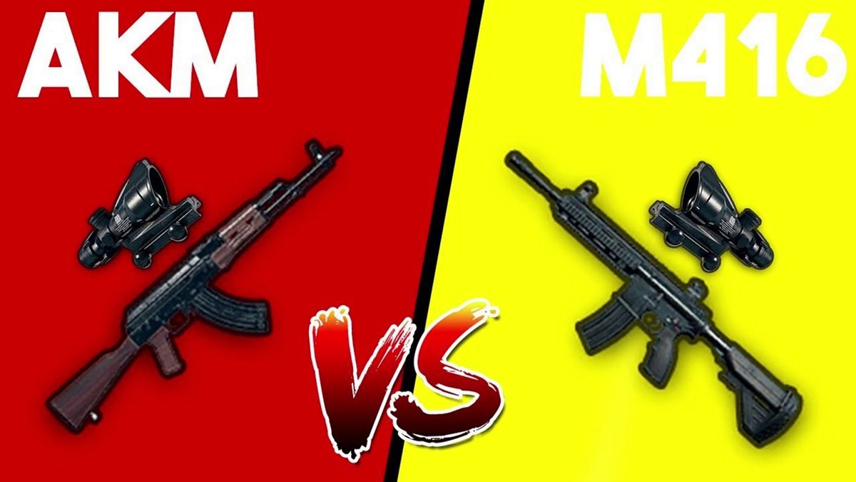 مقایسع تفنگ m416 و سایر سلاح ها