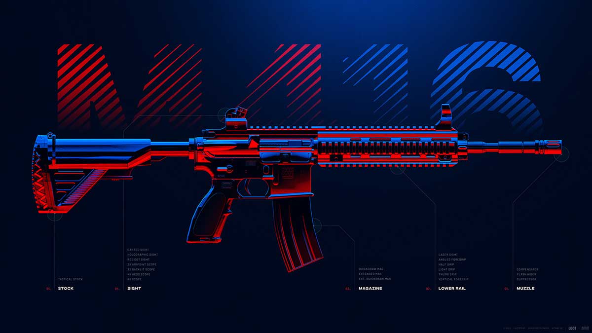 m416 پابجی موبایل - راکسل گیفت